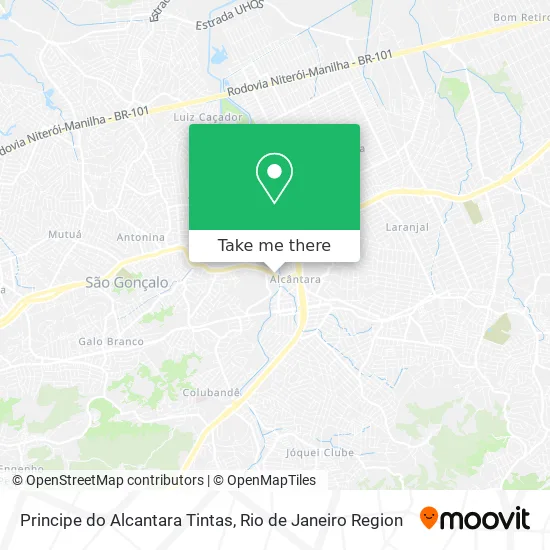 Principe do Alcantara Tintas map