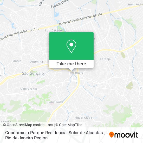 Mapa Condominio Parque Residencial Solar de Alcantara