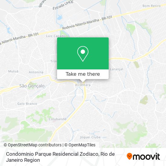 Condomínio Parque Residencial Zodíaco map