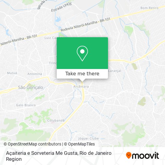 Açaiteria e Sorveteria Me Gusta map