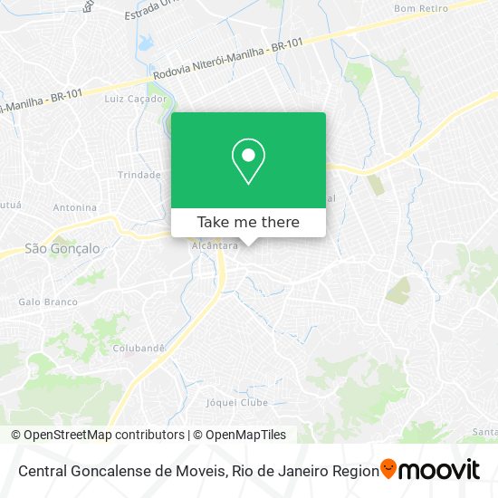 Central Goncalense de Moveis map