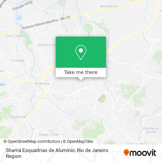 Shamá Esquadrias de Alumínio map
