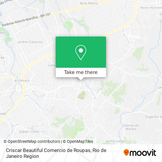 Mapa Criscar Beautiful Comercio de Roupas