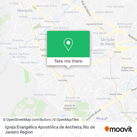 Igreja Evangélica Apostólica de Anchieta map