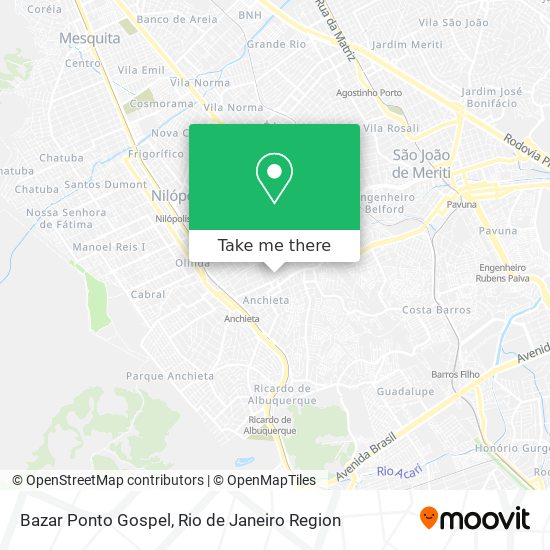 Mapa Bazar Ponto Gospel