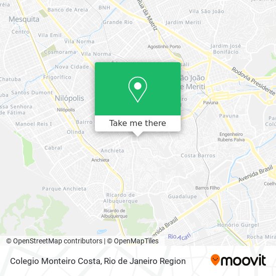 Mapa Colegio Monteiro Costa