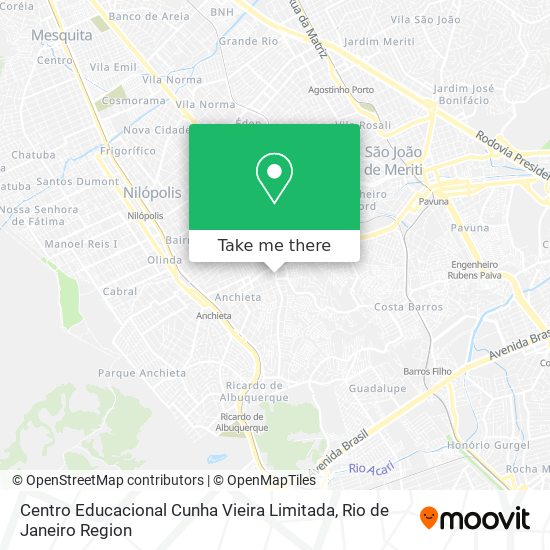 Centro Educacional Cunha Vieira Limitada map