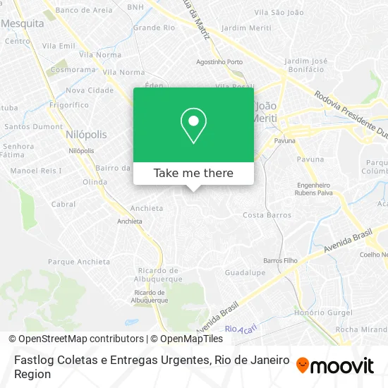 Fastlog Coletas e Entregas Urgentes map