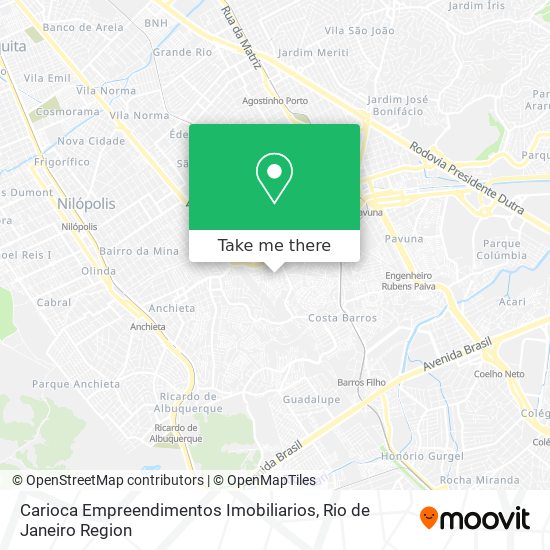 Mapa Carioca Empreendimentos Imobiliarios