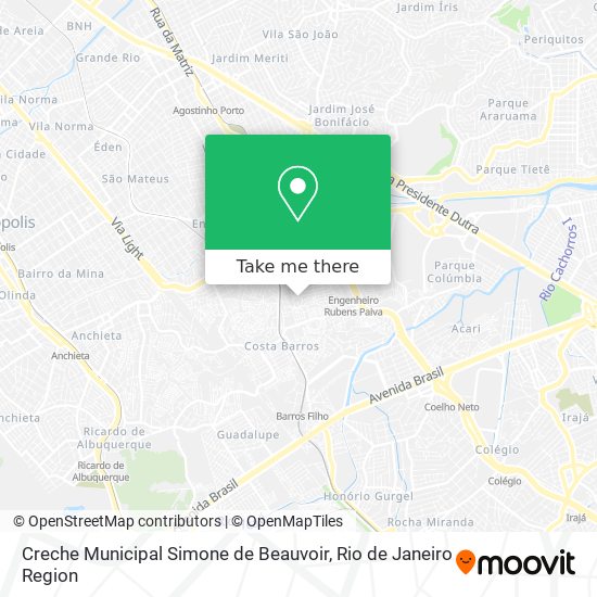 Creche Municipal Simone de Beauvoir map