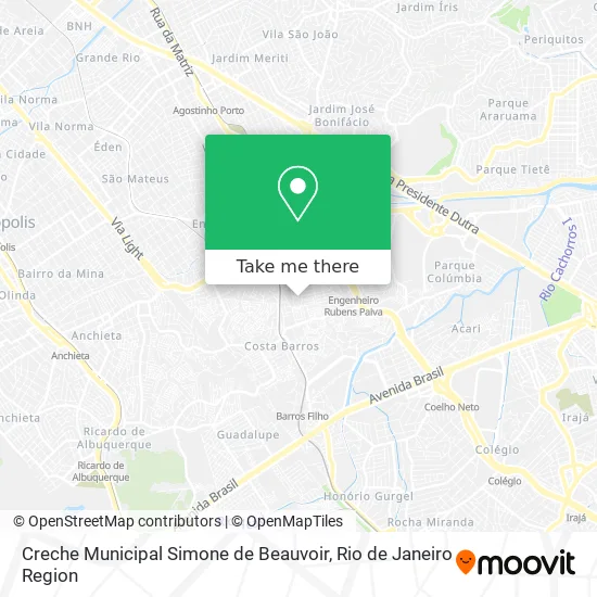 Creche Municipal Simone de Beauvoir map