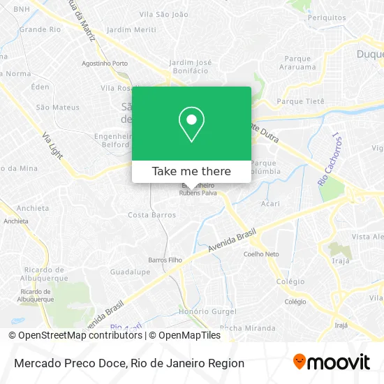 Mercado Preco Doce map