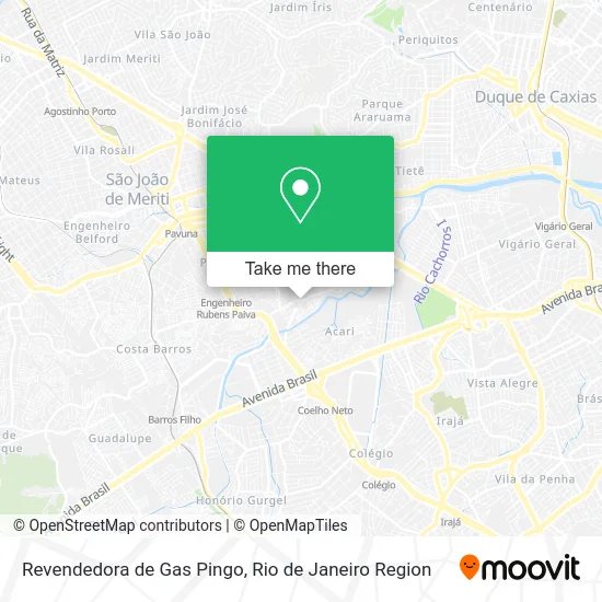 Revendedora de Gas Pingo map