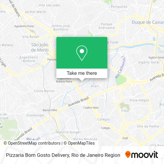 Pizzaria Bom Gosto Delivery map