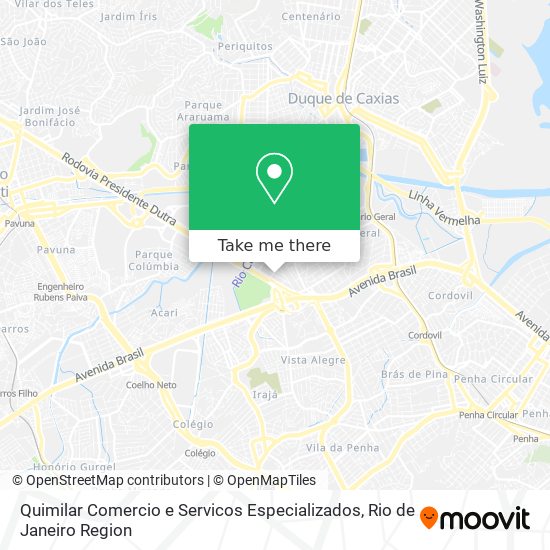 Mapa Quimilar Comercio e Servicos Especializados