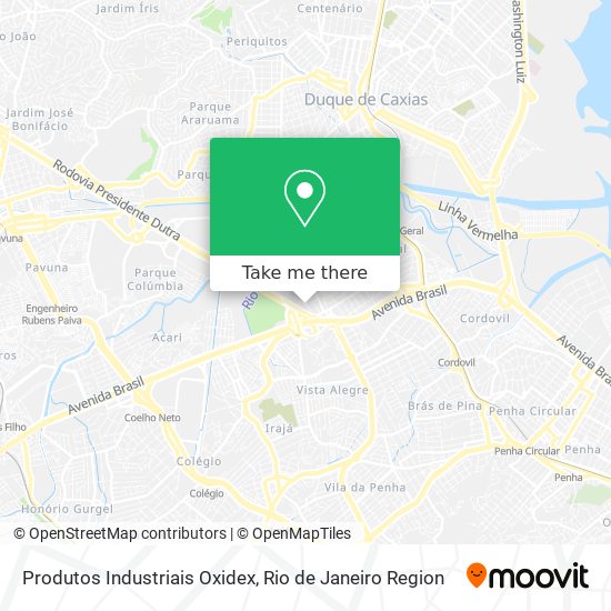 Produtos Industriais Oxidex map