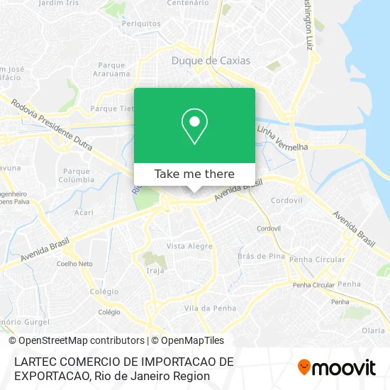 LARTEC COMERCIO DE IMPORTACAO DE EXPORTACAO map