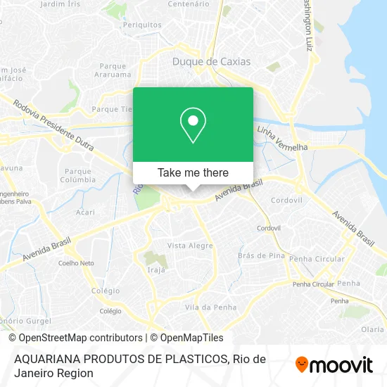 AQUARIANA PRODUTOS DE PLASTICOS map