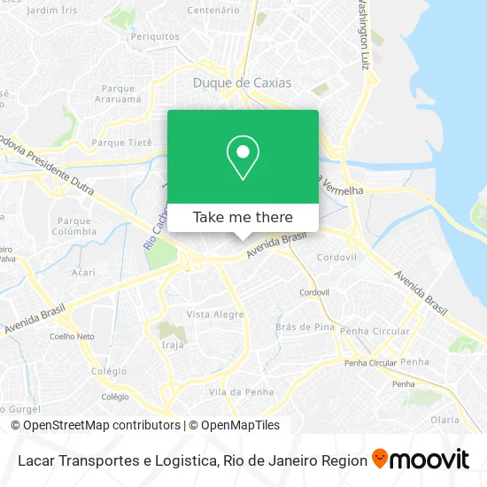 Lacar Transportes e Logistica map