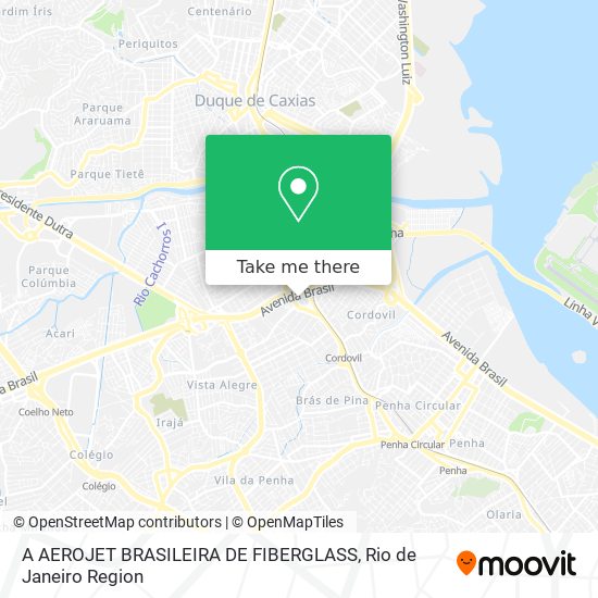 A AEROJET BRASILEIRA DE FIBERGLASS map