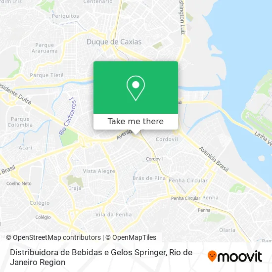 Distribuidora de Bebidas e Gelos Springer map