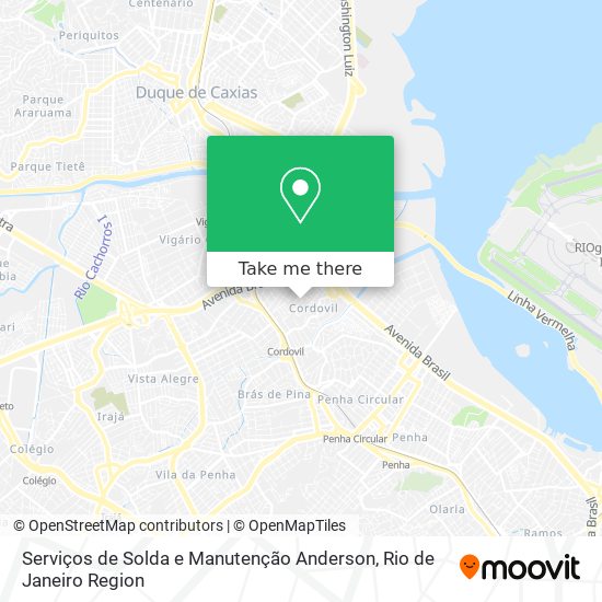 Serviços de Solda e Manutenção Anderson map