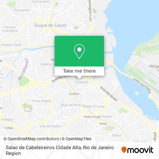 Mapa Salao de Cabeleireiros Cidade Alta