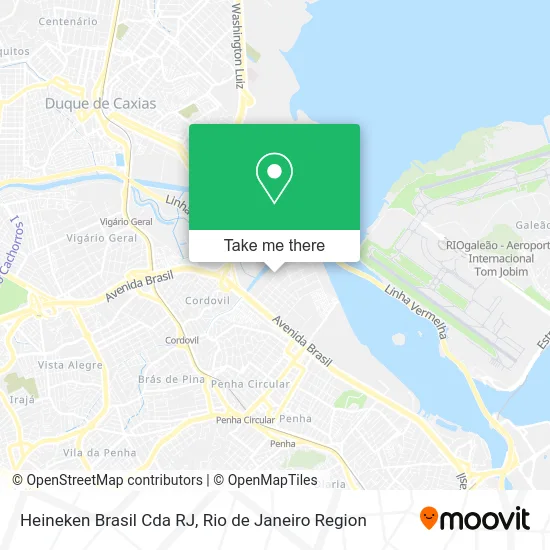 Heineken Brasil Cda RJ map