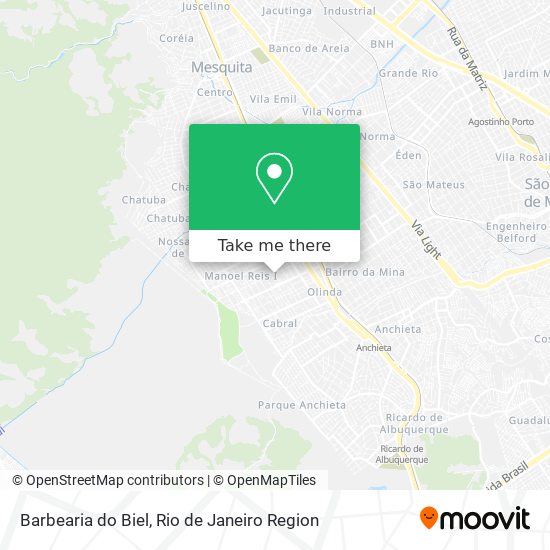 Mapa Barbearia do Biel