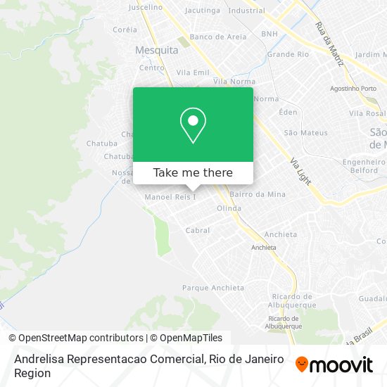 Andrelisa Representacao Comercial map