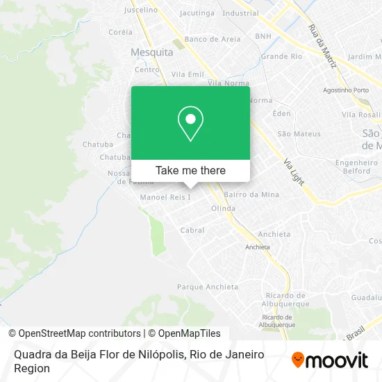 Quadra da Beija Flor de Nilópolis map
