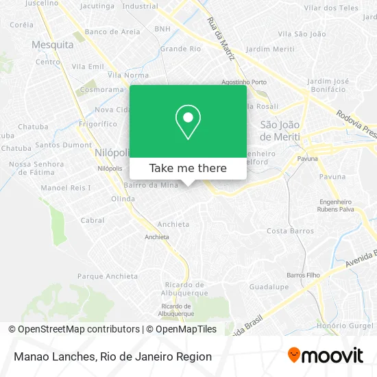 Manao Lanches map