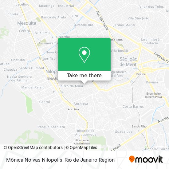 Mapa Mônica Noivas Nilopolis