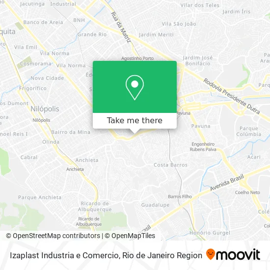 Izaplast Industria e Comercio map