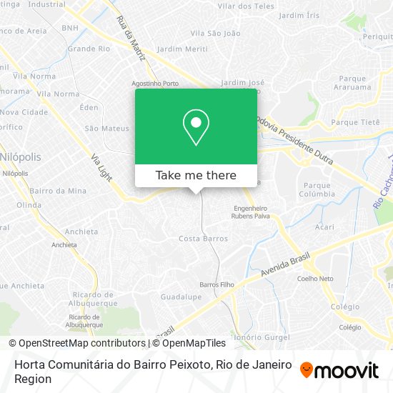 Horta Comunitária do Bairro Peixoto map