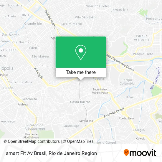 smart Fit Av Brasil map