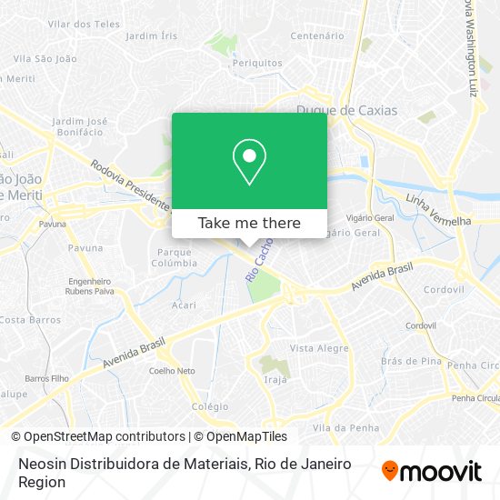 Neosin Distribuidora de Materiais map