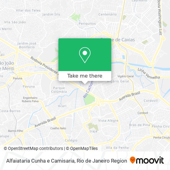 Alfaiataria Cunha e Camisaria map