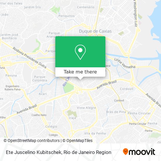 Ete Juscelino Kubitschek map