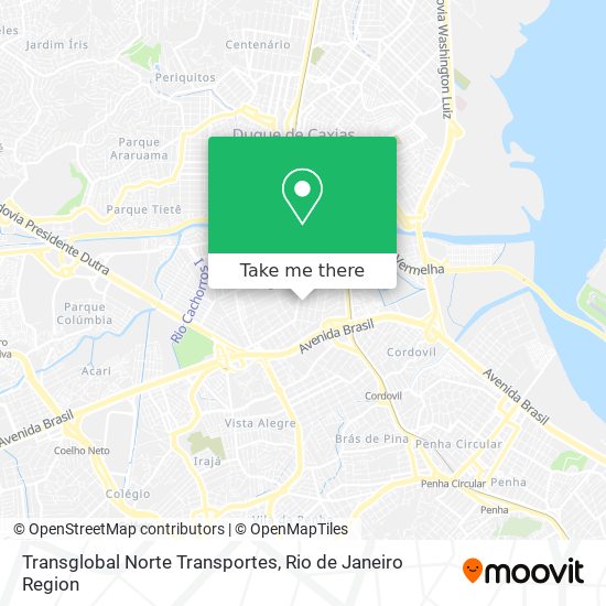 Transglobal Norte Transportes map