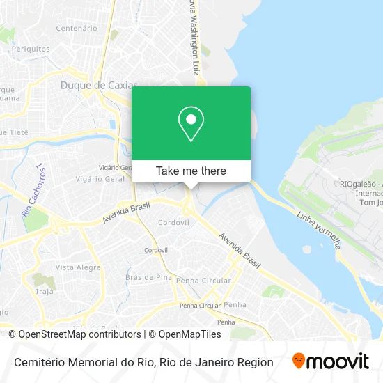 Cemitério Memorial do Rio map