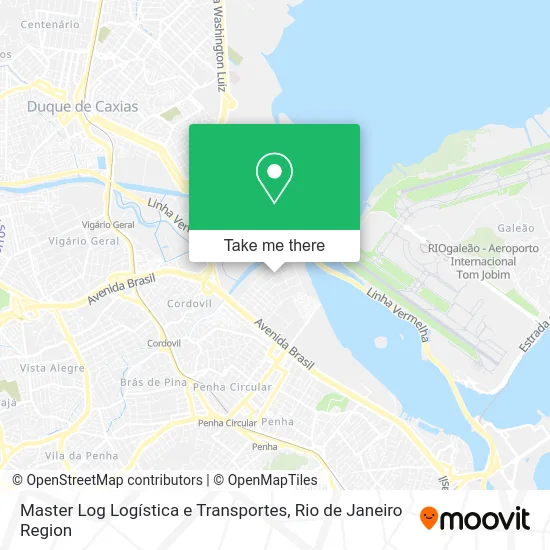 Master Log Logística e Transportes map