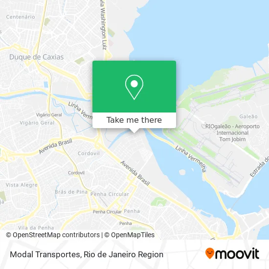 Modal Transportes map