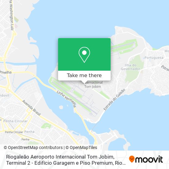 Mapa Riogaleão Aeroporto Internacional Tom Jobim, Terminal 2 - Edifício Garagem e Piso Premium