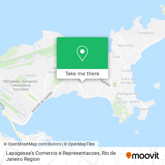 Mapa Lapagesse's Comercio e Representacoes
