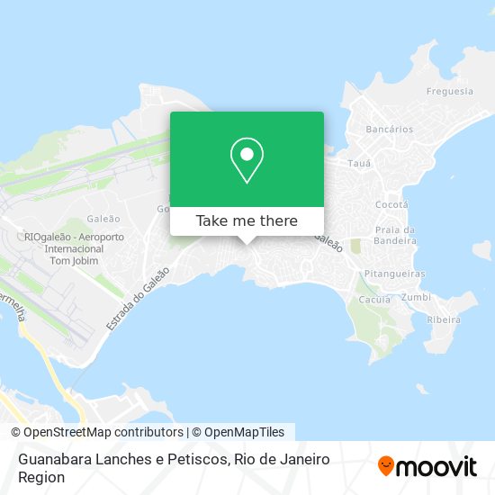 Mapa Guanabara Lanches e Petiscos