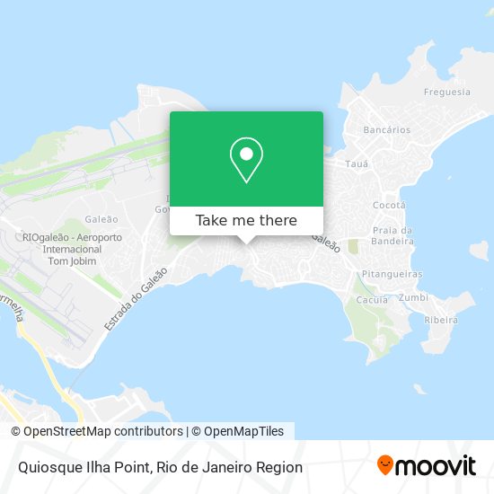 Quiosque Ilha Point map