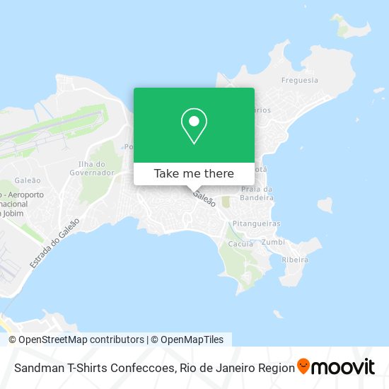 Sandman T-Shirts Confeccoes map