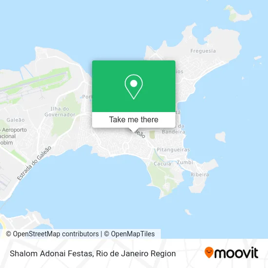 Shalom Adonai Festas map