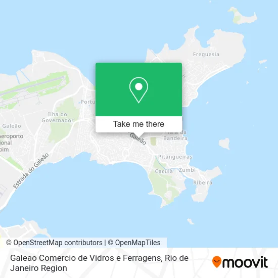 Galeao Comercio de Vidros e Ferragens map